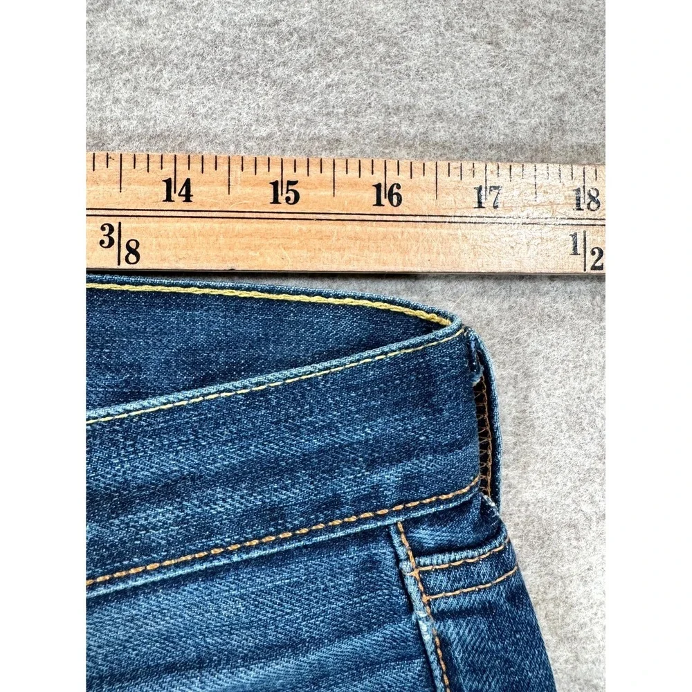 Levi's 501 Original Jeans Men 33x34 Blue Denim Button Fly Straight Leg Whiskered